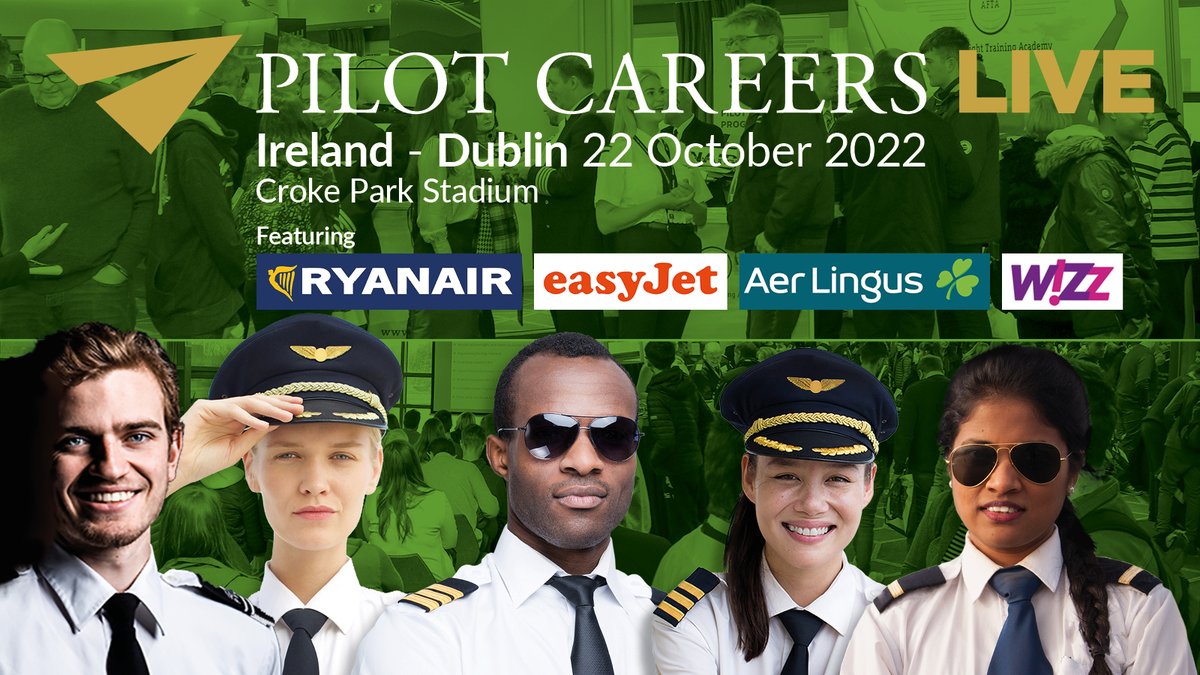 Pilot Careers Live makes a welcome return to Croke Park, Dublin on 22 October.  

Pilot Careers Live is the place to be for anyone considering a career as a pilot. 

There will be a 50% discount on tickets for IASA members subscribed to our membership platform!