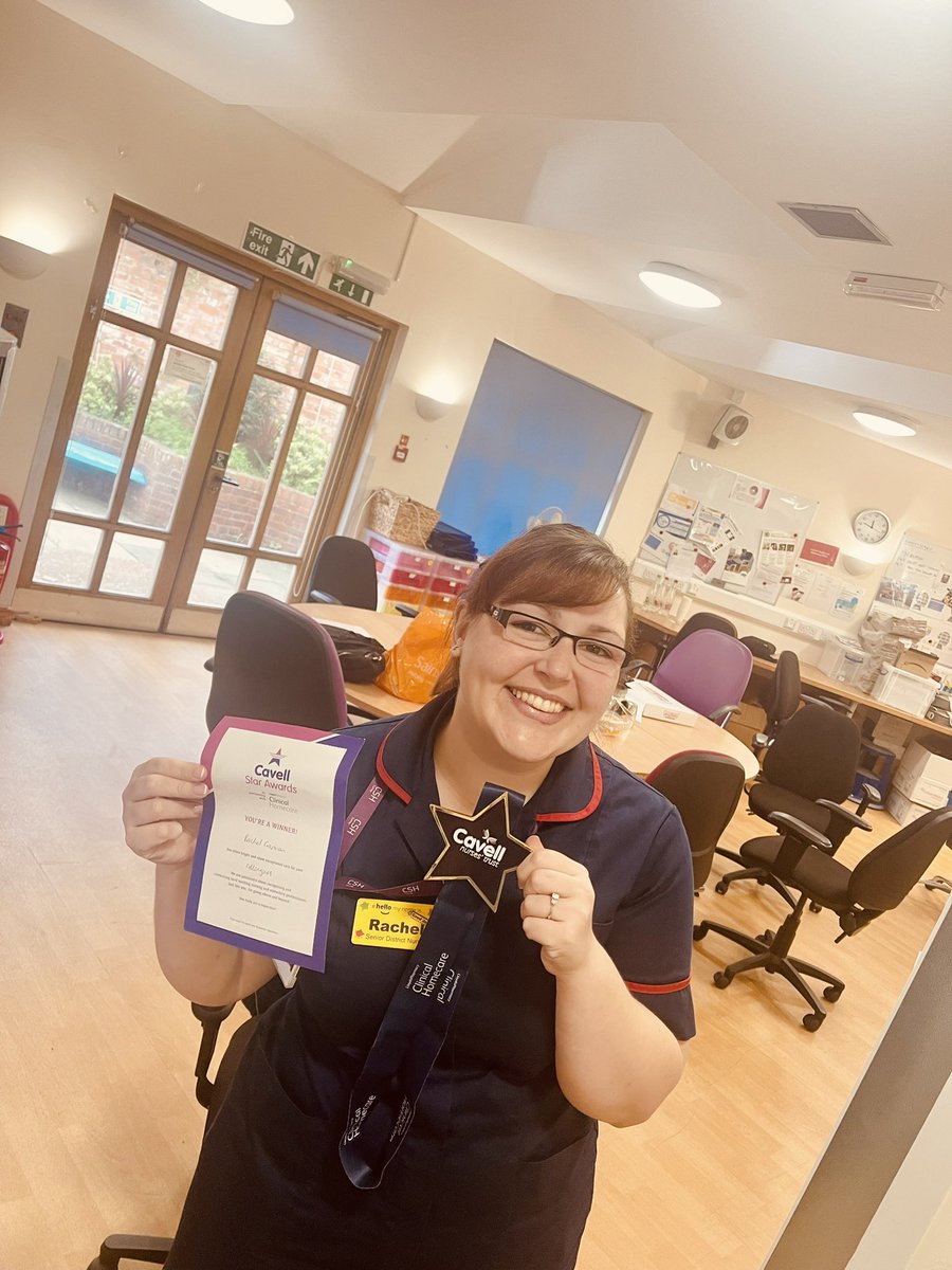 Well deserved star awards recognition for Rachel - thank you for your ongoing support for the team - you’re amazing 🌟 !  <a href="/CSHSurrey/">CSH Surrey</a>  @rjgarman <a href="/CavellTrust/">Cavell Nurses' Trust</a>