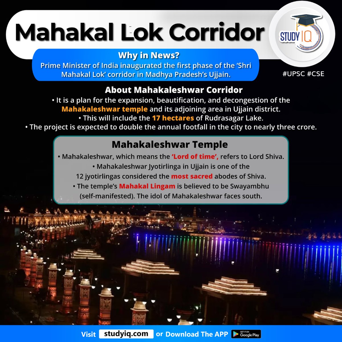 upsciq's tweet photo. #Mahakal #Lok #Corridor

#mahakallokcorridor #whyinnews #mahakal #primeminister #shrimahakal #lokcorridor #madhyapradesh #ujjain #mahakaleshwarcorridor #beautification #mahakaleshwartemple #ujjaindirstrict #rukrasgarlake #mahakaleshwar #lordoftime #lordshiva https://t.co/Zh07JeqqXo