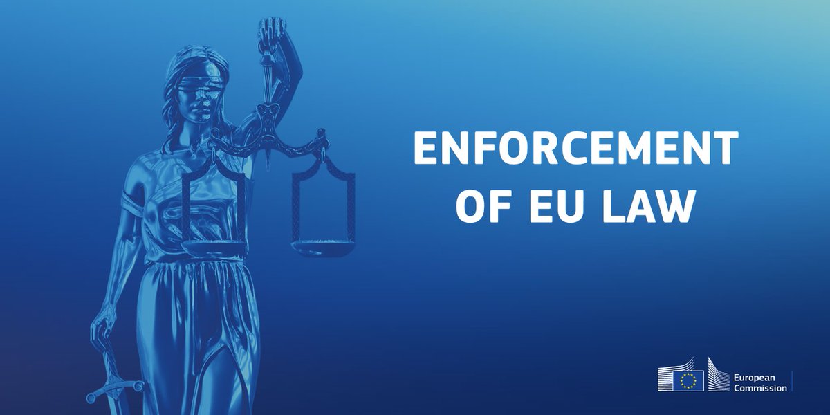 .@EU_Commission works to ensure that #EULaw is respected and that citizens & businesses can benefit from the same rights across the EU🇪🇺. NEW Communication on the enforcement of EU law explains our work in detail. Read more ➡️ec.europa.eu/commission/pre…
