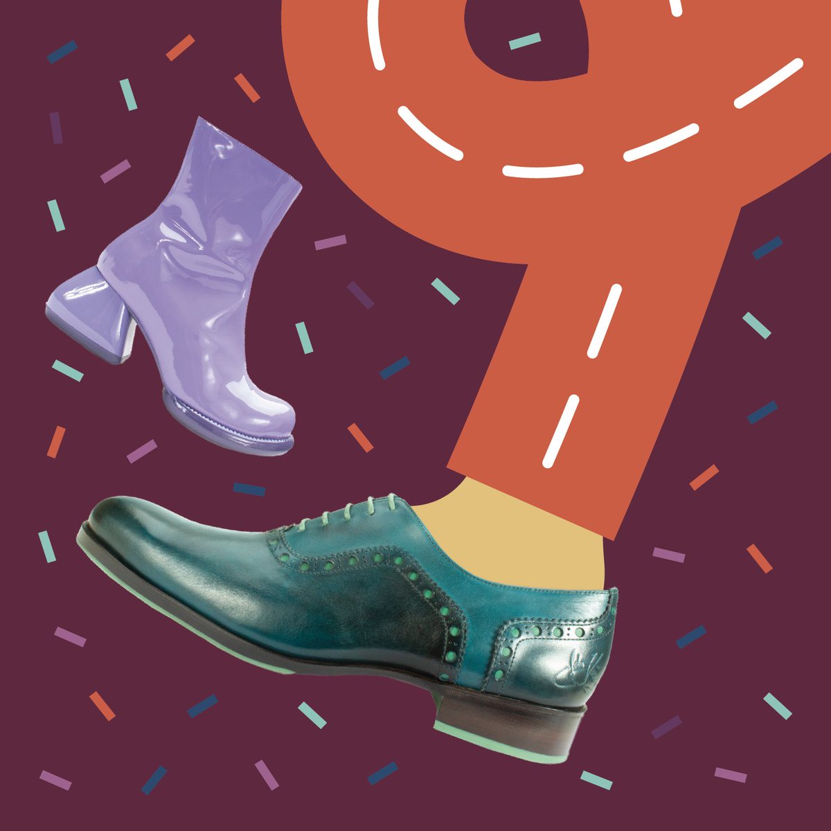 Fluevog's tweet photo. Flummunity Fest '22 starts tomorrow! 🎉 Here's a little sneak peek of The Twin Turbine 837 GRANVILLE (bottom) in turquoise, one of two #LimitedEdition shoes designed for the event – available soon! 🎊
Also pictured: The F-Trip HARING
#FFEST22 #FW22 #newarrivals #newrelease https://t.co/NHHhsQZMMu