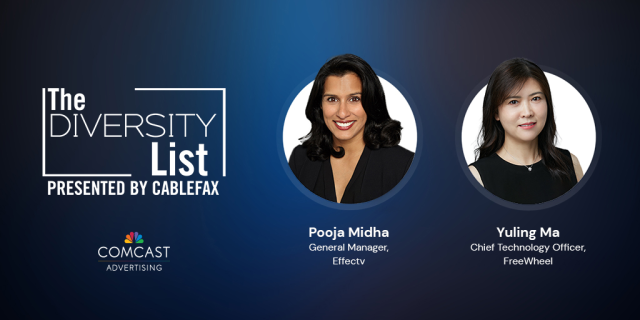 tmt402's tweet photo. Congratulations to all of this year's honorees on @Cablefax's annual Diversity List including Pooja Midha from @Effectv and Yuling Ma from @FreeWheel. #EffectvEmp https://t.co/MOYq7nRS5F https://t.co/Y2oa49ftzn