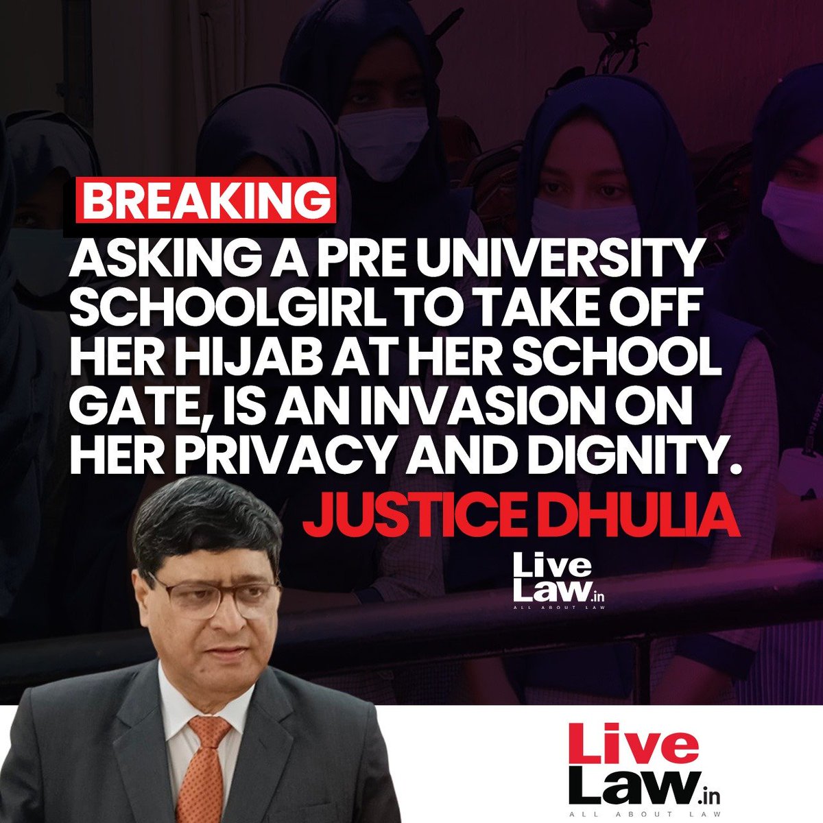 #hijab 
#HijabVerdict 
#SupremeCourt 
#JusticeDhulia