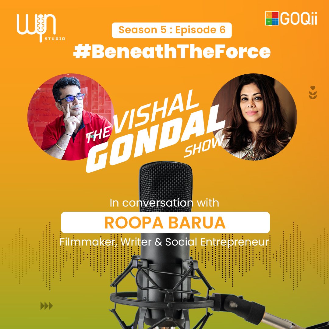 Listen to the latest episode of #BeneathTheForce with Roopa Barua, a renowned award-winning filmmaker, in conversation with Vishal Gondal, as she speaks about how meditation keeps her calm and collected throughout the day. 

Tune in now: pod.link/1246717036

#Podcast #TuneIn