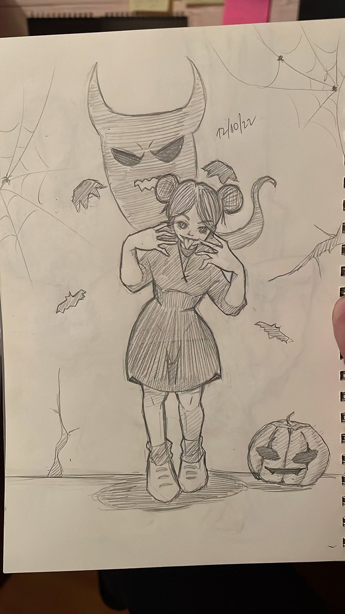 saia_draws's tweet photo. Random Halloween sketch #halloween #creepygirl #ghostevent #scarymovie #sketch #TrustTheProcess https://t.co/HEWX0upzj5