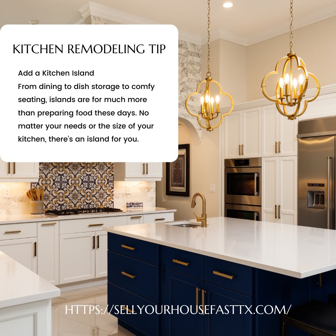 acfbuyshomes's tweet image. Add a Kitchen Island
From dining to dish storage to comfy seating, islands are for much more than preparing food these days. No matter your needs or the size of your kitchen, there’s an island for you.

#Kitchenremodelingtips
#kitchenideas