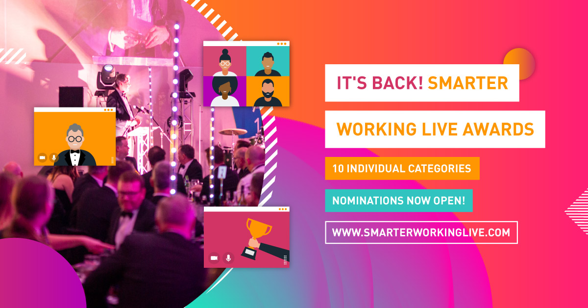 The Government’s pan public sector awards and recognition programme for Smarter Working is back!

Find out more on smarterworkinglive.com
#smarterworking #awards