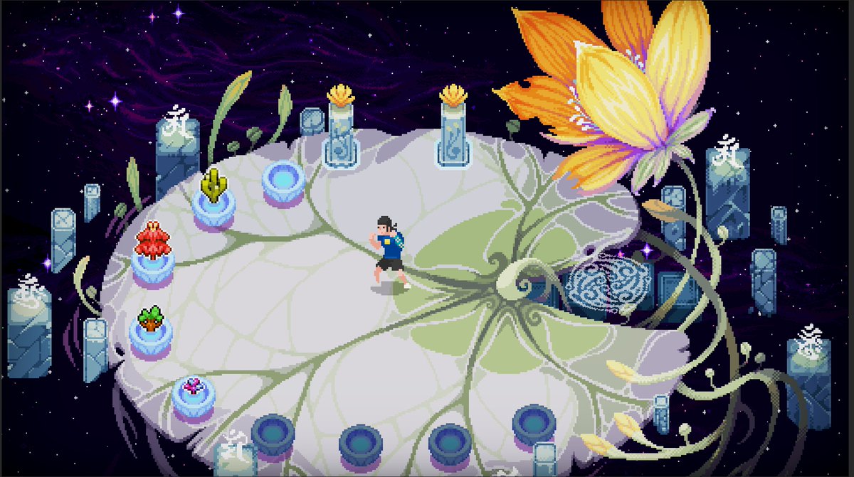 ChillyRoom's tweet photo. Sow a seed🌱, water a sprout🌿, and harvest a fruit🍐 that can be gemstones or power items - such a slow but rewarding process is brought by the new gardening feature in #otherworldlegends's #autumnupdate.

Now, create and care for your own Solarium: 🔗https://t.co/tHtZRWKyAE https://t.co/SLq3RYaeAP
