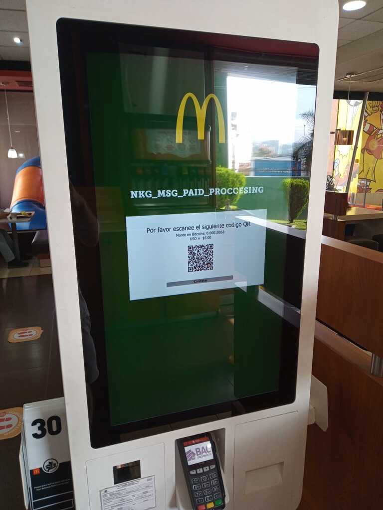 Now Buy #McDonald’s with #bitcoin    in #ElSalvador 🇸🇻

#Crypto #CryptoNews #EthereumMerge #Bitcoin #news #cryptoworld #cryptomarket #Ukrainian #BarcaInter #Bloocoin #Bloo #Blooteam