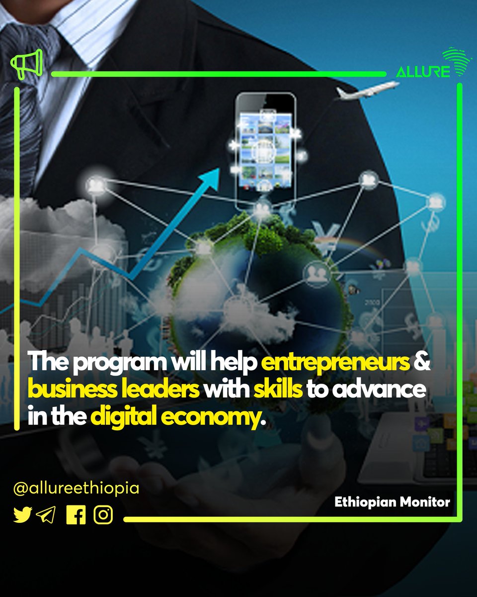 AllureEthiopia's tweet photo. Alibaba's Netpreneur Training program will begin with students in different industries like agriculture, education, ICT, and trading.
For more info click the link in bio.
#Allurenews #Alibaba #Entrepreneurs #Netpreneur #TrainingProgram #Online #Classes #OnlineClasses https://t.co/atXUNINEiL