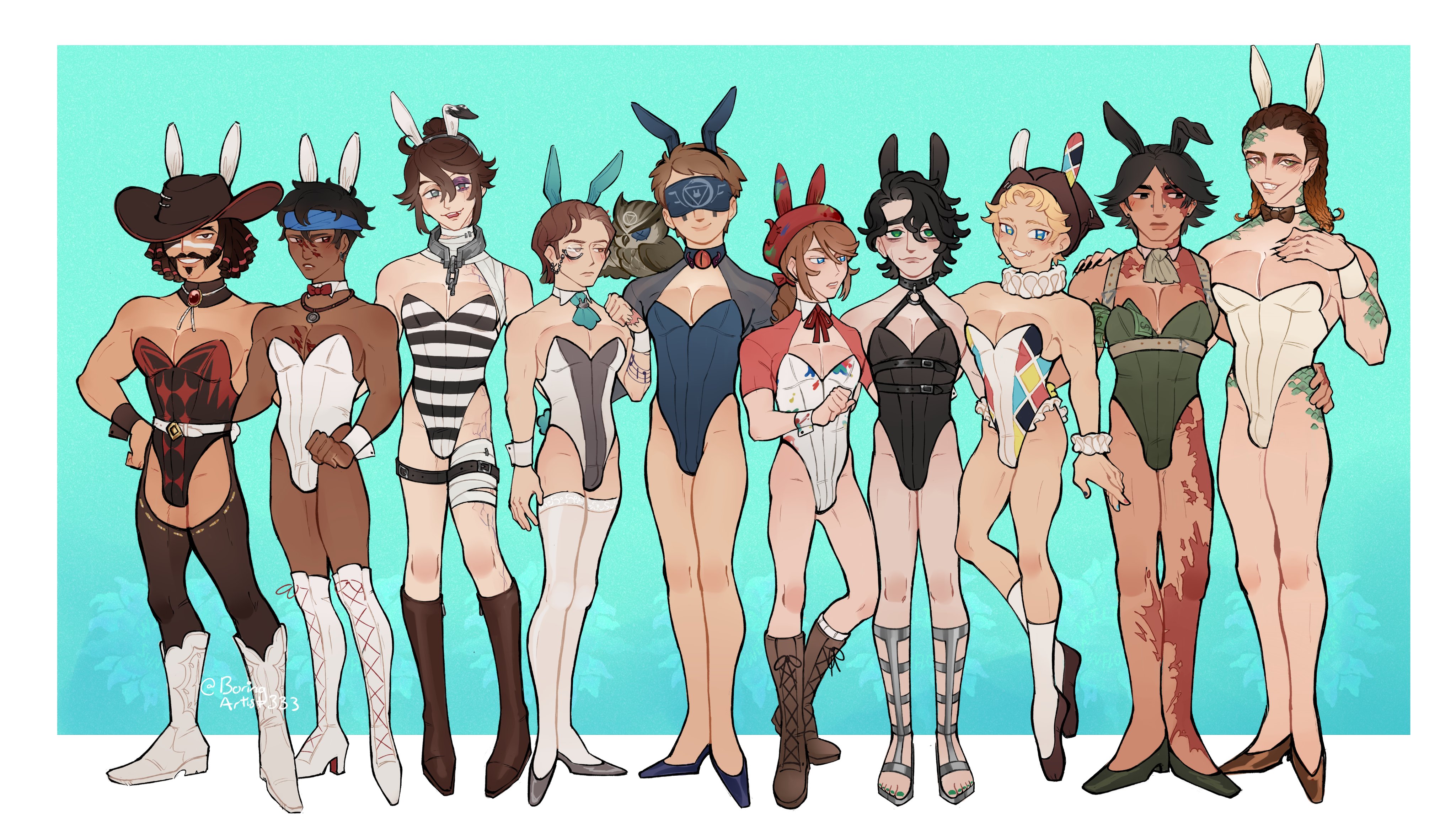 Wiltedsunflower on twitter you know the drill idv surv men in bunny