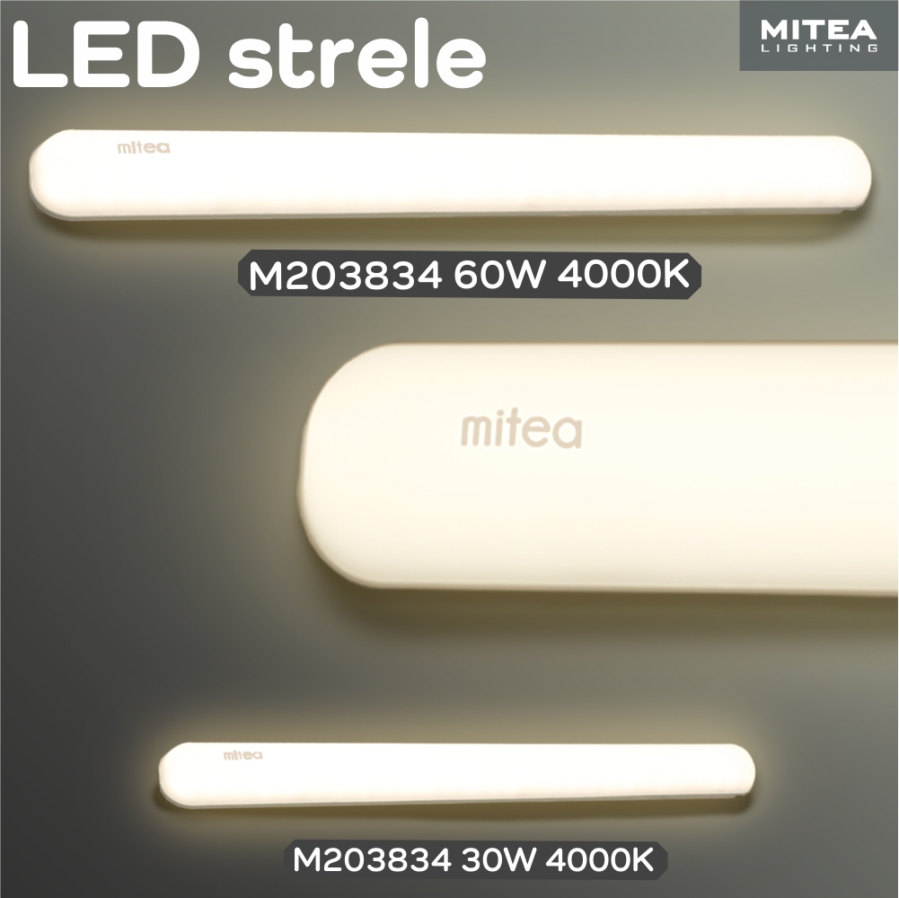 MiteaLighting's tweet photo. LED strele  M203834 60W i M203834 30W vam pružaju veliku uštedu u elektrtičnoj energiji. Temperaturom svetlosti od 4000K, jako su prijatne za ljudsko oko. Glavne karakteristike ove LED strele su velika efikasnost, dug radni vek i minimalno zagrevanje pri radu. https://t.co/4GIQgUMuXo
