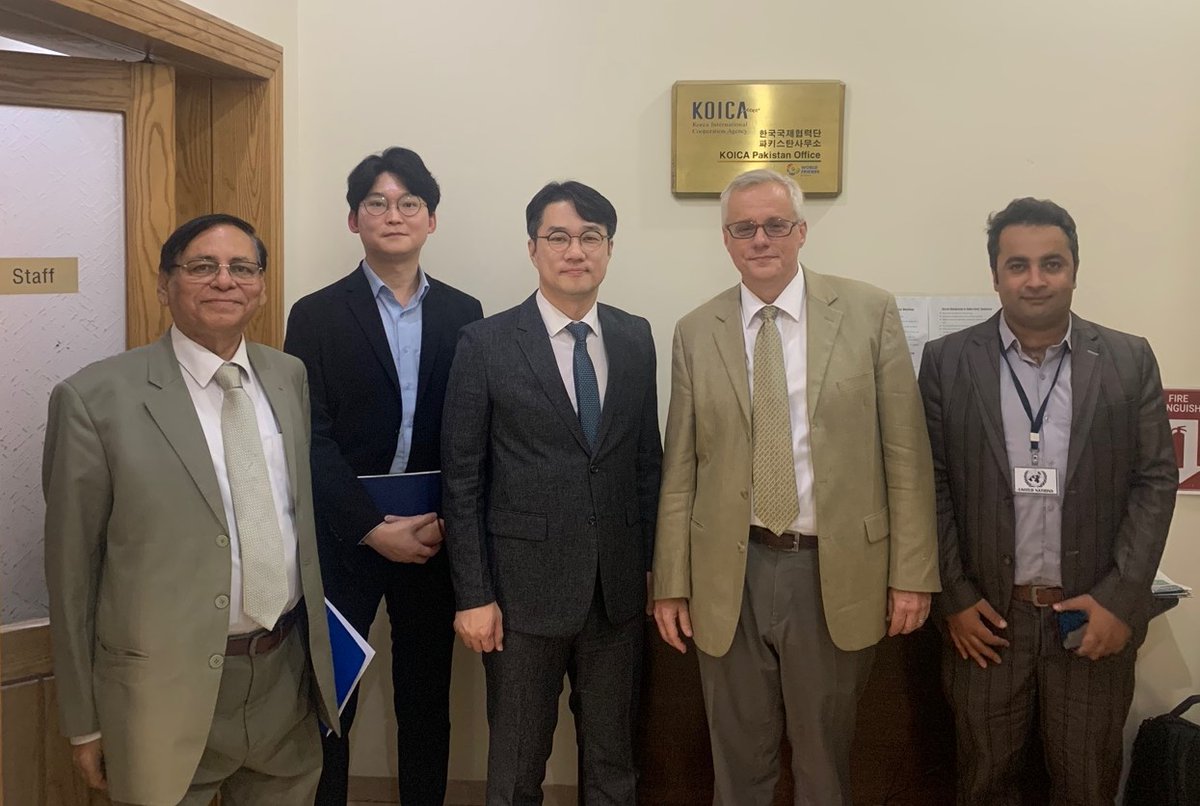On October 11th, UN Habitat officials visited KOICA Pakistan Office to discuss support measures for the recent flood damage in Pakistan. In the meeting, Country Director JeHo-Yeon delivered his will to actively cooperate with UN Habitat to recover flood damage in Pakistan.
