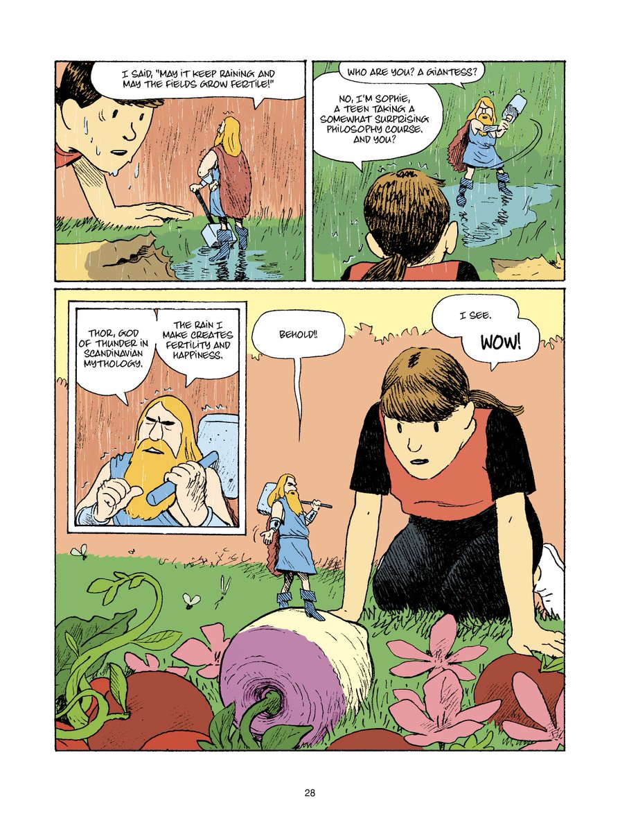 SelfMadeHero's tweet photo. OUT NOW ‼️ Sophie’s World: A Graphic Novel About the History of Philosophy 🧠📚 VOL I. From #Socrates to #Galileo – After receiving a cryptic letter, Sophie is propelled headlong into a startling adventure through the history of Western philosophy – BOOK https://t.co/zNM2hGyfjd https://t.co/poiMy4fCVy