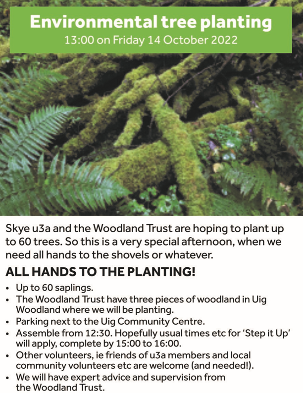 ThinkNature_'s tweet photo. Environmental Tree Planting event in Uig, Isle of Skye tomorrow with expert advice on hand from the Woodland Trust 🙂 Local community / volunteers welcome #ThinkHealthThinkNature #community #Highlands https://t.co/jnXZPNIGsq