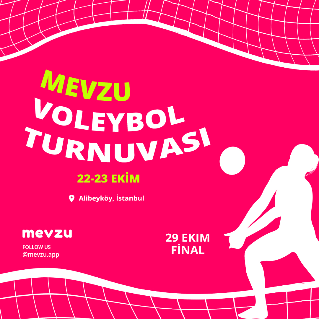 AppMevzu's tweet photo. Bu sefer voleybol sahasında #Mevzu var!😍 🏐
14 takımın katılacağı mini turnuva için son başvuru tarihi 18 Ekim! 💫
Katılım sağlamak ve detaylı bilgi almak için formu doldurmanızı rica ediyoruz: https://t.co/cOpImqvryV
#MevzuVar #SizBenceOlursunuz https://t.co/sf60DvRBFB