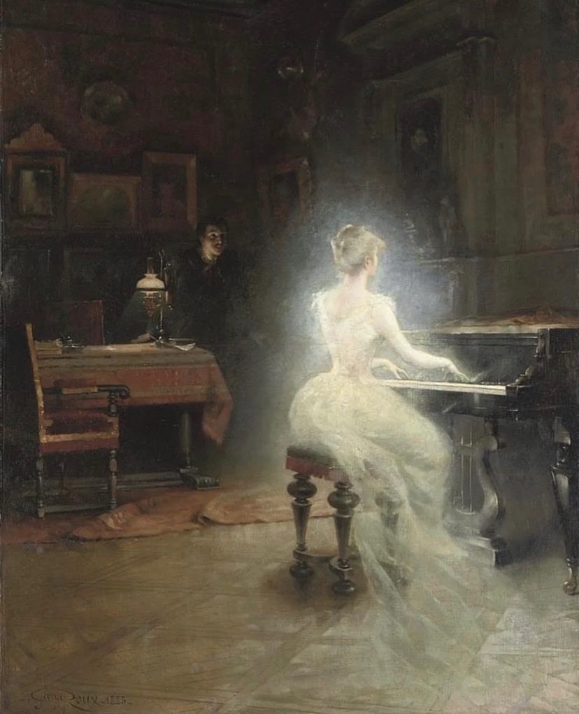 "Spirit" by French painter George Roux in 1885.