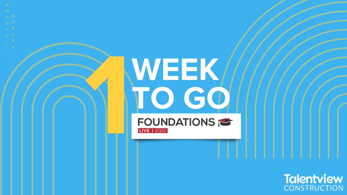 ConstructionTRS's tweet photo. 1 week to go๐
Talentview Construction will be exhibiting at @FoundationLive1 2022, the largest construction industry careers event in Yorkshire and Lincolnshire ๐๏ธ
Find out more on Talentview Construction (TVC) here: https://t.co/RdxZ5aFTAW
#FoundationsLive https://t.co/BZa9P99zHQ