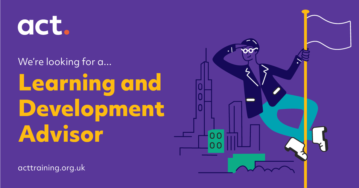 acttrainingltd's tweet photo. We’re looking for a Learning &amp; Development Advisor! 🔎

In this role, you’ll build relationships with employers and encourage them to upskill their staff. By working with our delivery teams you’ll ensure the best possible service for learners.

Apply here: https://t.co/KBRUmvCHqx https://t.co/uuEG4hsBG4