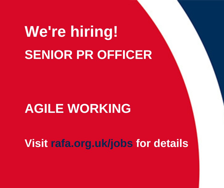 We’re hiring! We are looking for a Senior PR Officer (SPO) who will be responsible for delivering targeted, impactful media coverage that highlights the work of the Association. This is an agile role. Details on how to apply are available via: bit.ly/3Ss6XbP