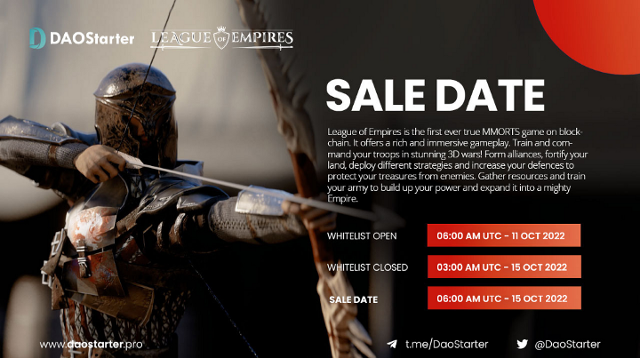 WhitelistIDOs (@whitelistidos) on Twitter photo League of Empires IDO Whitelist is live on <a href="/DaoStarter/">DaoStarter</a>
Read more details about @leagueofempires IDO whitelist:
whitelistidos.com/league-of-empi…
#IDO #whitelist #BNB #bsc #nft #gamefi #IGO #Airdrop League of Empires IDO Whitelist is live on <a href="/DaoStarter/">DaoStarter</a>
Read more details about @leagueofempires IDO whitelist:
whitelistidos.com/league-of-empi…
#IDO #whitelist #BNB #bsc #nft #gamefi #IGO #Airdrop