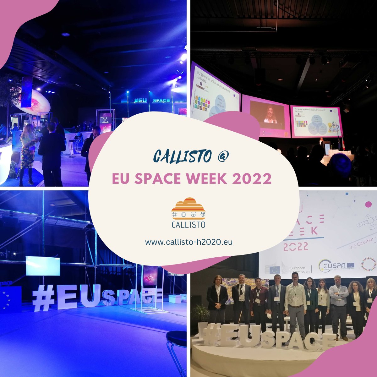 4 projects,1 event, and a great impact!💥
On October 6th, #CALLISTO organized a Joint Event with 3 other projects within the #EUSW.
It was great meeting the EO experts in the audience &amp; having the chance to present our projects &amp; discuss upon the new opportunities in this domain!