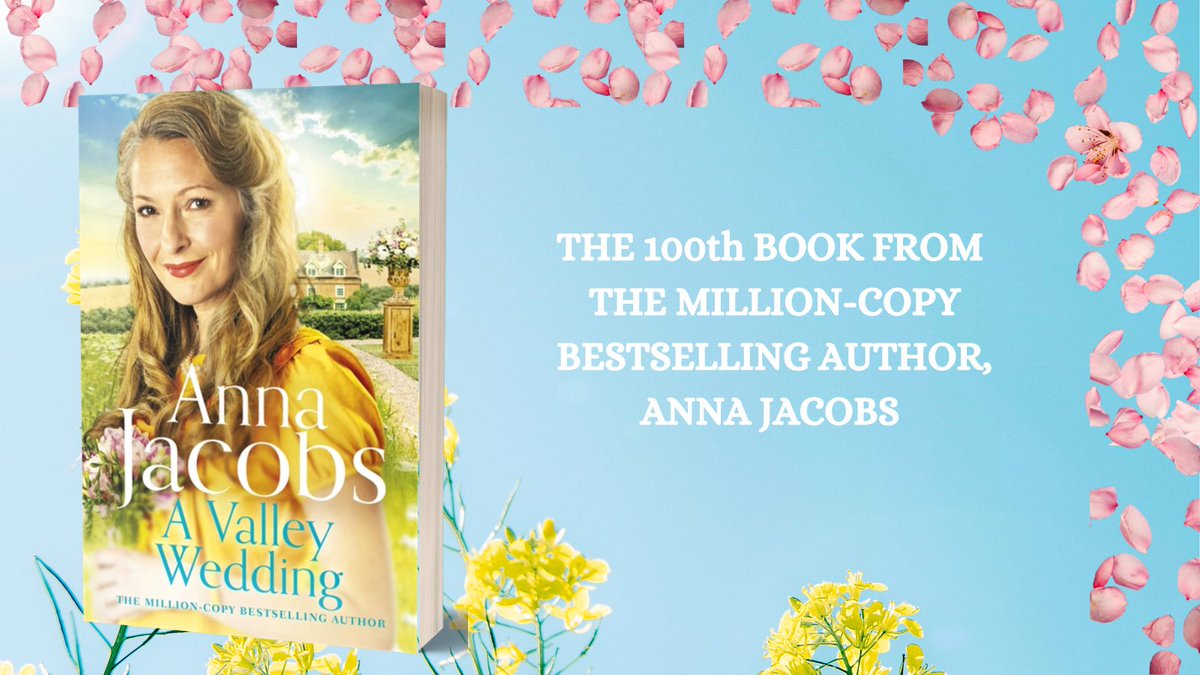 DHHlitagency's tweet photo. And congratulations to the much-loved @AnnaJacobsBooks: the paperback for her 100th book, A VALLEY WEDDING, is out today.

https://t.co/SCsFirTDwF https://t.co/gaKKmleZ0w