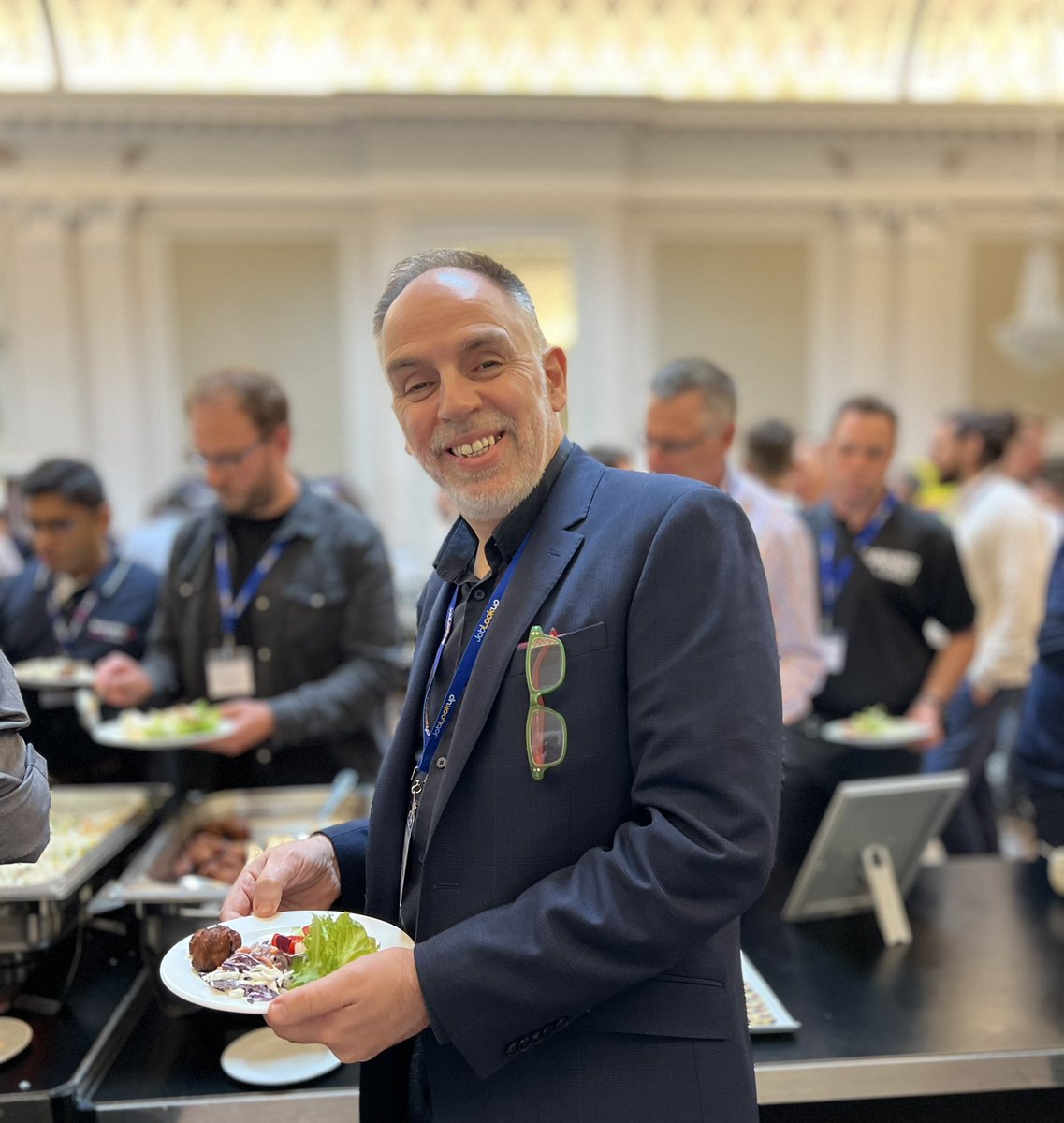 LogicMelon's tweet photo. The ever dapper stephen o'donnell at the #jobboardconnect #jbc22 @stephenodonn https://t.co/FmE9ddS9rX
