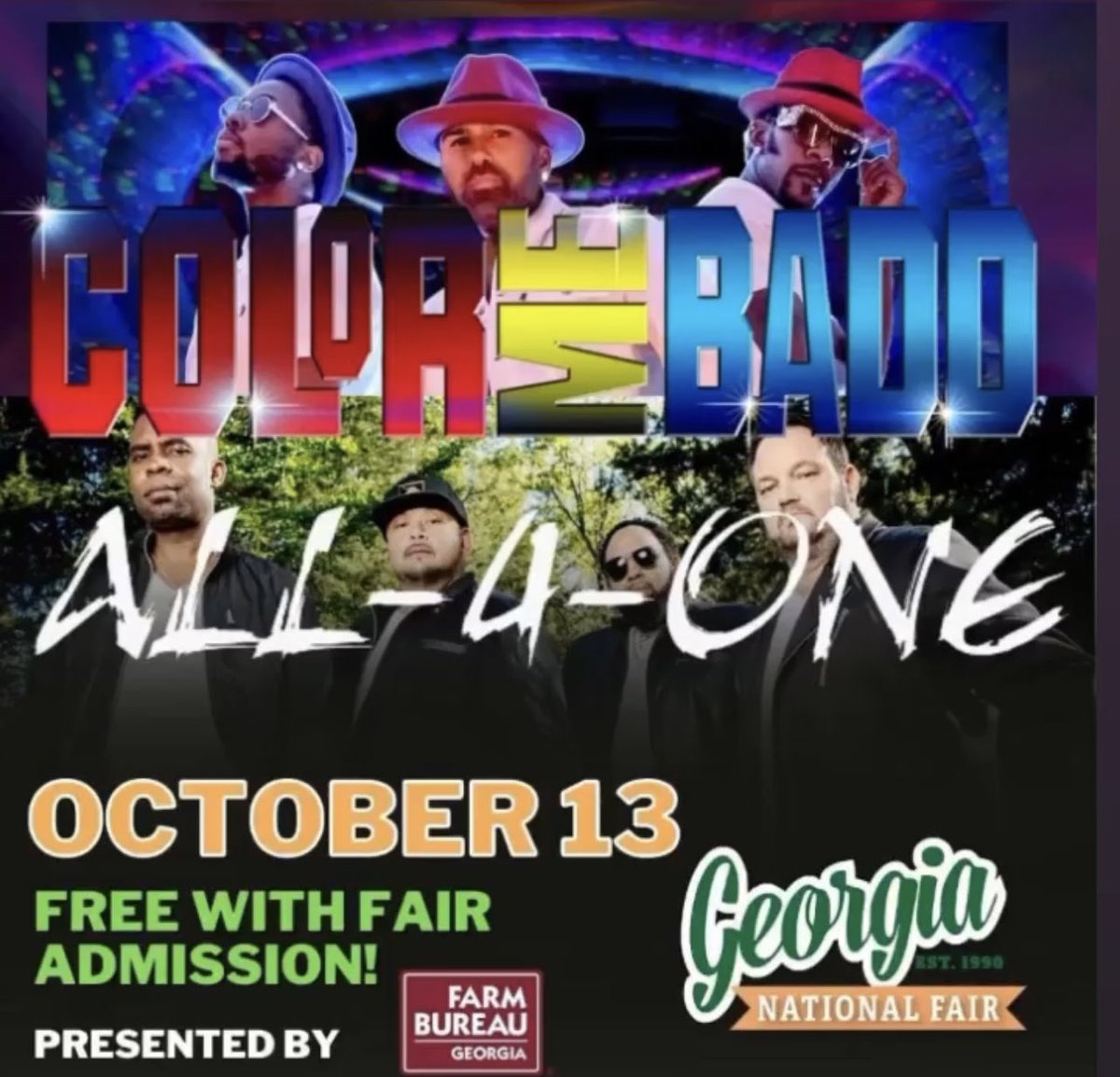 strykeforceent's tweet photo. Vibing out tonight In Georgia. Gonna be a fun show, see you there.
#georgiastatefair #teamwork #colormebadd #twitter
β¦@iamcolormebaddβ© https://t.co/Vz05flnchW