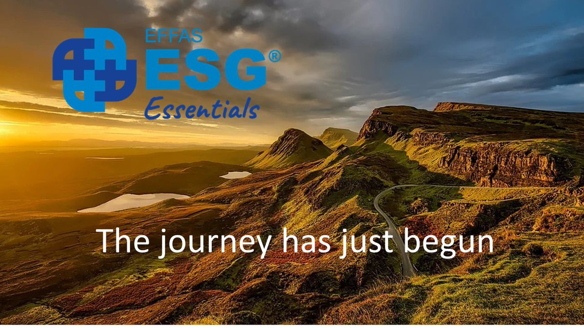 EFFAS's tweet photo. #ESGEssentials: the journey has just begun https://t.co/6lsienzWmN
During its first pilot year has exceeded 1,000 certificates
Is thecertification that offers participants in the markets and financial advisers to accredit the training required by EU
@DVFA_eV @AssAIAF @SFAF_asso https://t.co/LHjxO5RG74