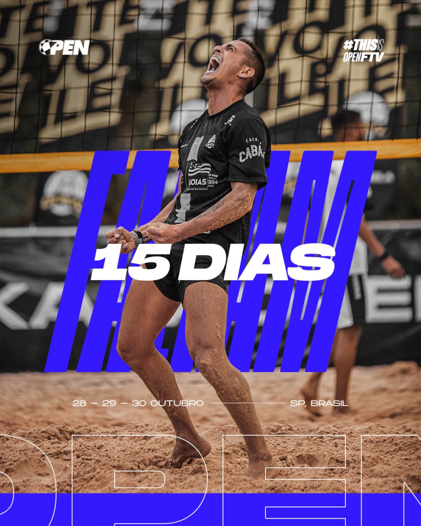 openfutevolei's tweet photo. Faltam 15 DIAS! 🔥

ÚLTIMAS VAGAS! 🎫 Acesse agora mesmo o site https://t.co/KtfRo93DK3

28 a 30 de Outubro 2022
@riplaygranjaviana 
São Paulo — Brasil

THIS IS OPEN NACIONAL https://t.co/qDXEGjsD3X