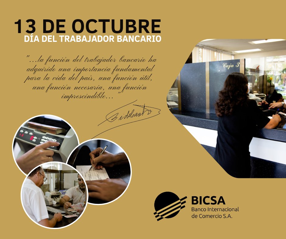 En este día especial #13DeOctubre felicitamos a todos los trabajadores del sistema bancario quienes día a día trabajan por brindar la mejor calidad en los servicios con gran sentido de pertenencia.
Felicidades bancarios cubanos, activos y jubilados!💐🇨🇺
#SomosLaBancaHacemosNacion