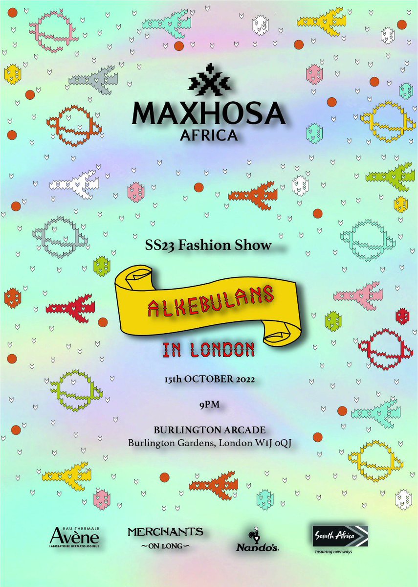 expressmagza's tweet photo. ALKEBULAN: 'Mother of minds' or 'Garden of Eden'
This week we'll be crossing the boarder, making our way to London, where @MaXhosaAfrica will be hosting their fashion show and Showcasing Alkebulan SS23: A Royal Visit.
#MAXHOSA #MaXhosaAlkebulan
#expressEvents https://t.co/ry8WG01CjF