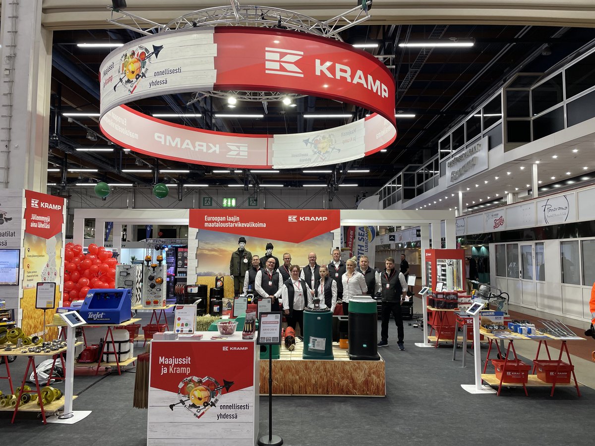 KrampGroep's tweet photo. Kramp Finland is part of the MaatalousKonemessut event!!🚩

The Fair is finally back! Come visit us and enjoy the most extensive selection of agricultural machinery, equipment and services that can be found under one roof. 
Find us at: stand 6a50.

We are waiting for you! https://t.co/jpDi86kh9u