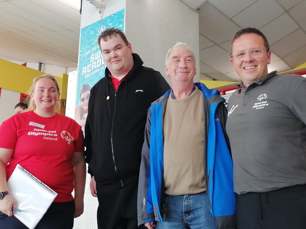 ConnaughtSo's tweet image. Our @SOIreland @SpecOlympicsEU athlete representative Mark Bolger called in fresh from his trip to Warsaw to cheer on the swimmers today in #Galway