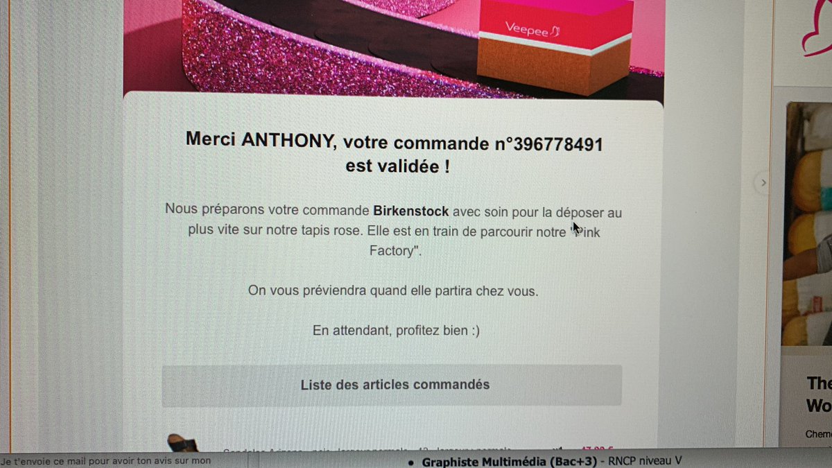 LaLoupe3's tweet photo. @Cecilederostand Bonjour Mme @Cecilederostand : mon numéro de commande VP pour les sandales birkenstock est 396778491 preuve à l’appui. J’attends votre retour. https://t.co/9sKnG6zwtC
