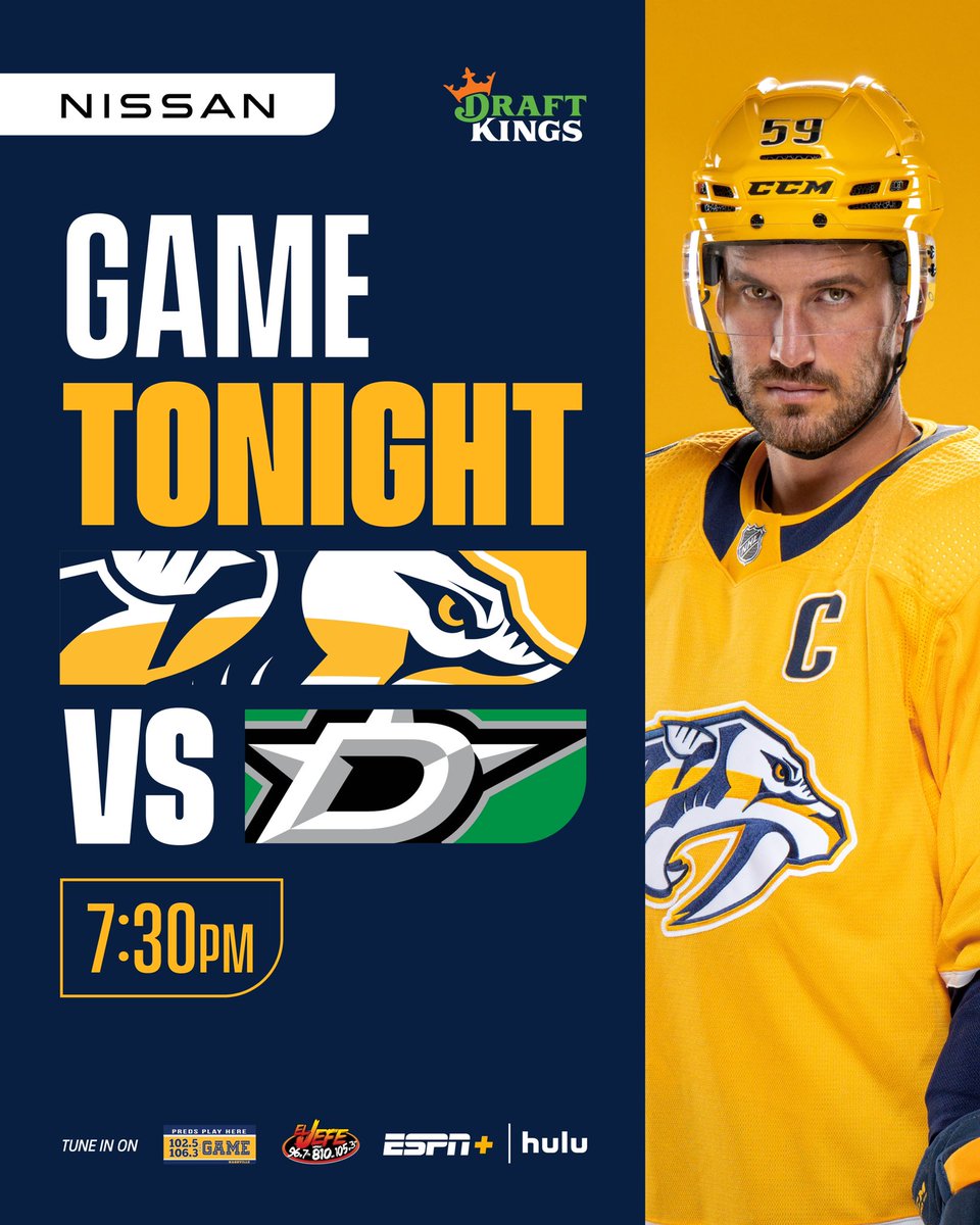 PredsNHL's tweet photo. WE’RE BACK, SMASHVILLE! https://t.co/eO20AM679m