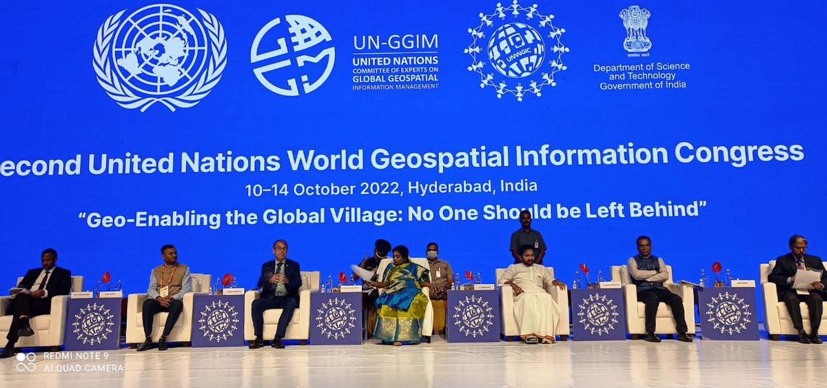 PIBHyderabad's tweet photo. Hon'ble Governor Smt. @DrTamilisaiGuv, Union Minister Shri @kishanreddybjp participated in the valedictory session of #UNWGIC2022. 

📡Watch Live 
https://t.co/kL9GMiHnBh https://t.co/DgZauJMdF3