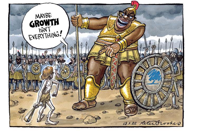 My cartoon Thursday @TheTimes on the botched #LizTruss growth-at-any-price strategy. #KwasiKwarteng #minibudget2022