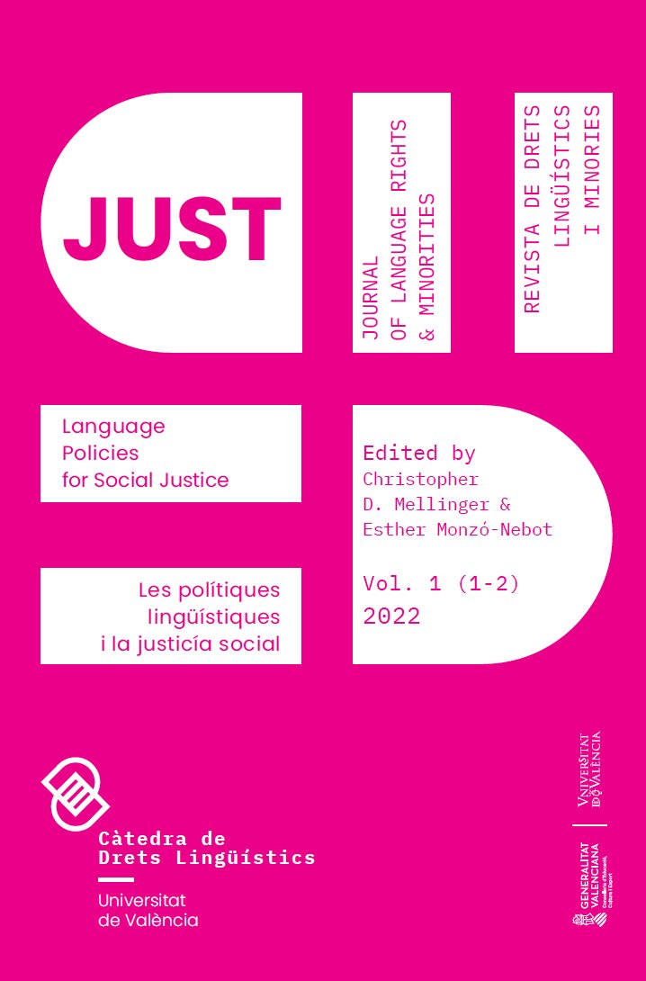 With a wonderful special issue with wonderful people (including reviewers), Just. Journal of Language Rights &amp; Minorities, Revista de Drets Lingüístics i Minories is born. "Language Policies for Social Justice," edited by <a href="/cdmellinger/">Chris Mellinger</a> &amp; <a href="/monzoneta/">Esther Monzó</a>. More at LanguageRightsMinorities.org