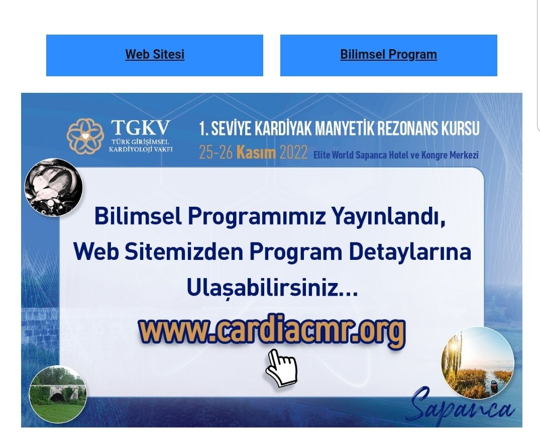 Prof. Dr. Ramazan Akdemir (@drakdemir) on Twitter photo Kursumuzun Programı Son Hali İle Yayındadır.
İçeriği görüntülemek için lütfen tıklayın
cardiacmr.org/tr/bilimsel-pr…
#CardioTwitter 
#TKDsosyal
#habersau
#sautipfakultesi
#seic_escocardio
#secardiologia
#habersau Kursumuzun Programı Son Hali İle Yayındadır.
İçeriği görüntülemek için lütfen tıklayın
cardiacmr.org/tr/bilimsel-pr…
#CardioTwitter 
#TKDsosyal
#habersau
#sautipfakultesi
#seic_escocardio
#secardiologia
#habersau