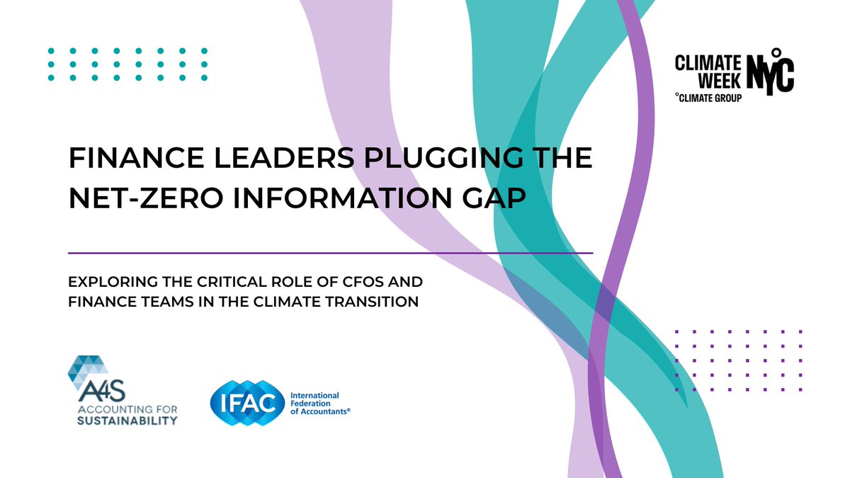 During #ClimateWeekNYC, we brought together a panel of finance and accounting leaders with @princesa4s to understand how they enable transition planning and what obstacles they face. Watch the recording or read the key takeaways here: ifac.org/knowledge-gate…