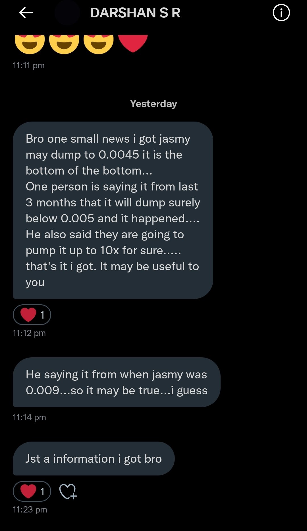 Bullbnb On Twitter This Guy Getting A Massive Airdrop As Soon As Jasmy Reverses Screen Cap