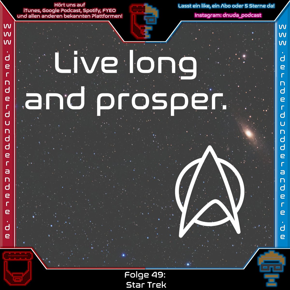 Neue Folge online bei <a href="/dNudA_Podcast/">Der Nerd und der Andere - Der einzigartige Podcast</a>!

Es ist soweit, endlich kann Andi den Startschuss in das #StarTrek Universum auslösen. Benni ist wirklich gespannt, wo das ganze hinführt! 
Also Lauscher uff un uffbasse!