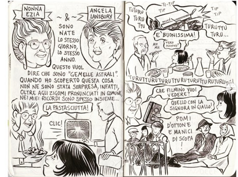 here's a 2014 work by <a href="/EleGreenApple/">Eleonora Antonioni</a> with #AngelaLansbury 💗

always loved also in #Italy, very popular on Italian TV

#LaSignoraInGiallo #RIP #DameAngelaLansbury