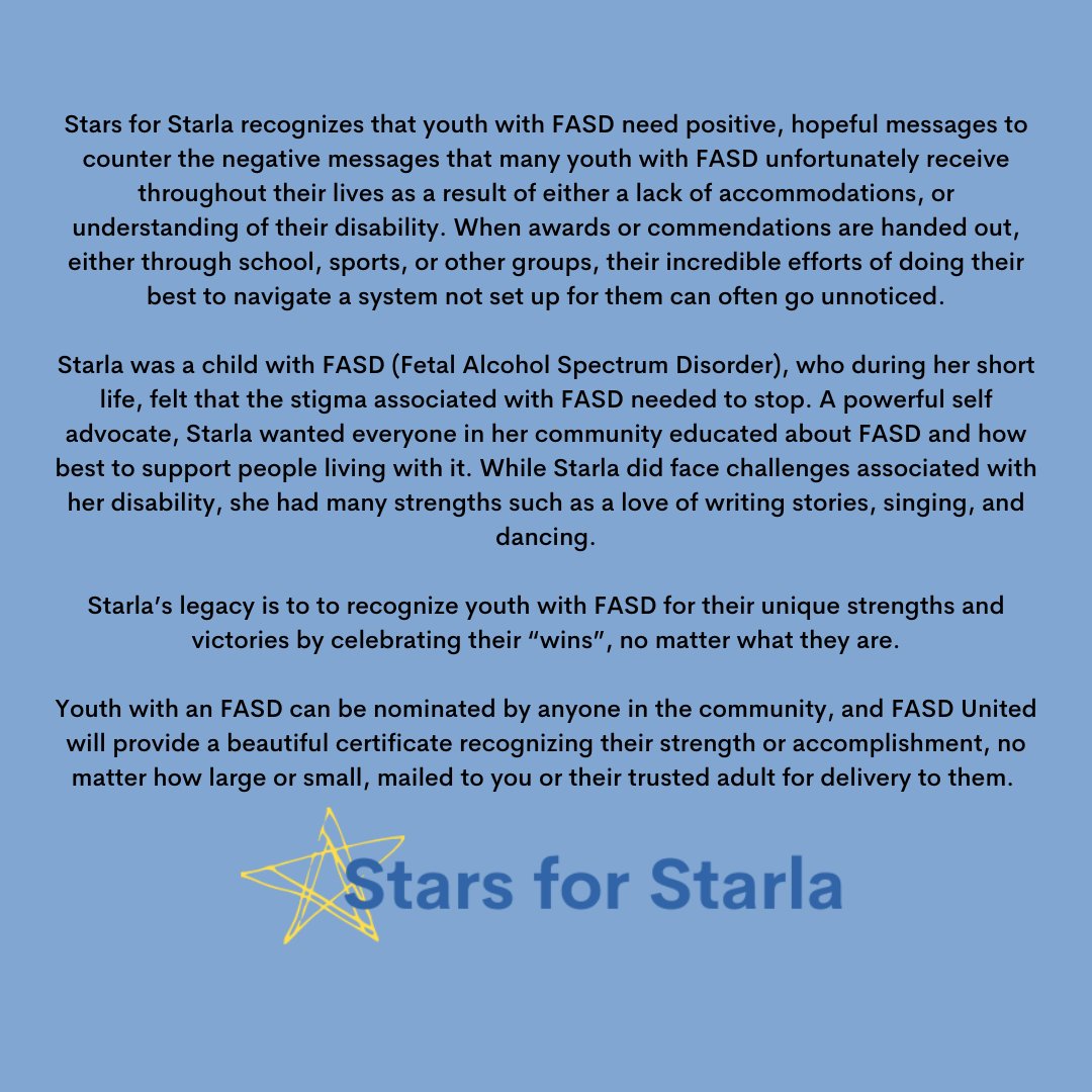 FASDUnited's tweet photo. Celebrate the strengths of a youth with #FASD by nominating anyone in the #fasdcommunity and we will provide a mailed certificate directly to them!
🦋
Send an award @ https://t.co/1wUfiIDq1a https://t.co/u8iB4K8cqL