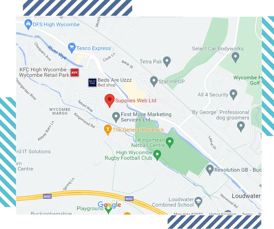 Did you know we operate in High Wycombe? Check out the map below to see exactly where...
Contact us here buff.ly/3fYiIJd for any of your office needs!
#ITSupplies #HighWycombe #Packaging #SustainablePackaging #OfficeManagement #Interiors #OfficeSupplies #OfficeLife