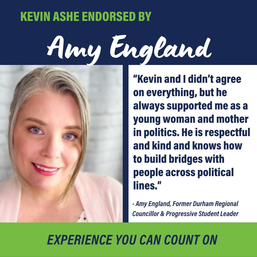 KevinAshe4Mayor's tweet photo. Thank you, Amy!
#CountOnKevin #KevinAsheForMayor #mayor #pickering https://t.co/NbRGC657XB