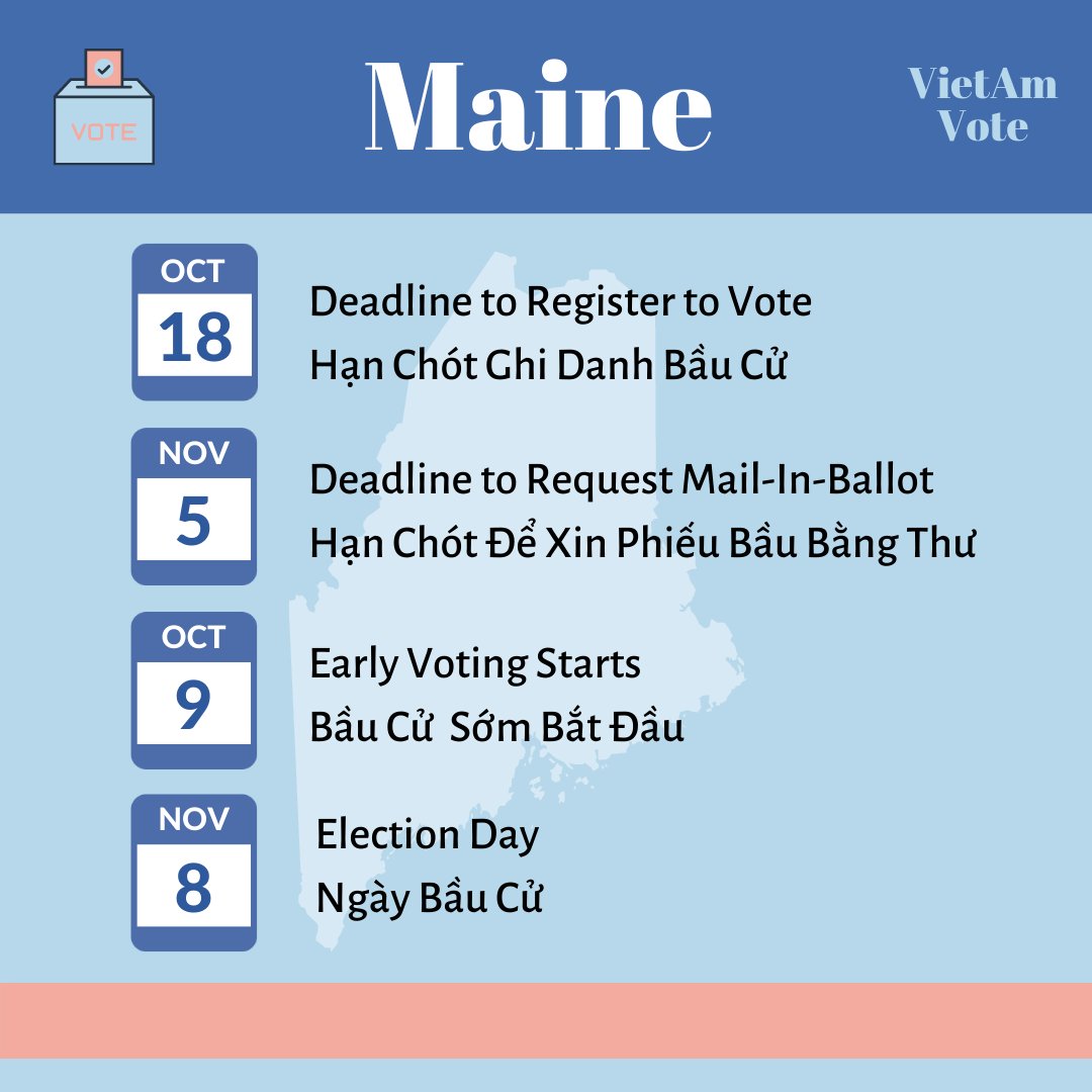 VietAmVote's tweet photo. With 26 days left in the election, make sure to check your states' voting registration deadlines! #vietamvote @vote2022 https://t.co/l7r1ky3Uas