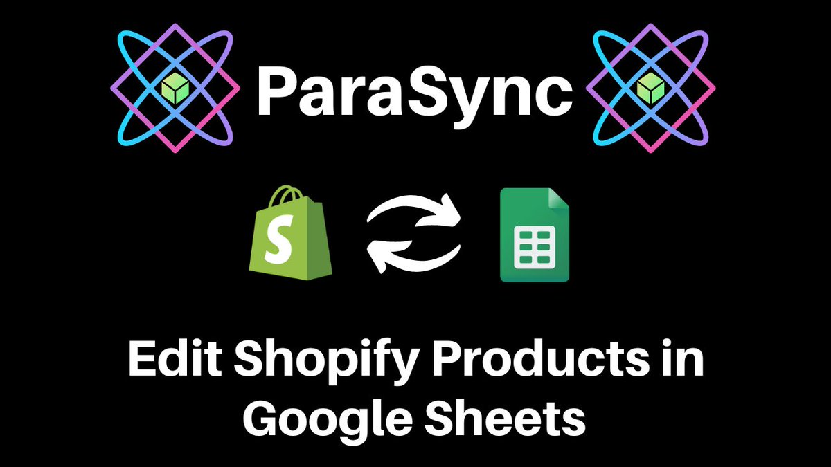 Edit Shopify products in Google Sheets with our FREE Sheets add-on ParaSync: parasoul.ltd.uk/parasync-shopi…